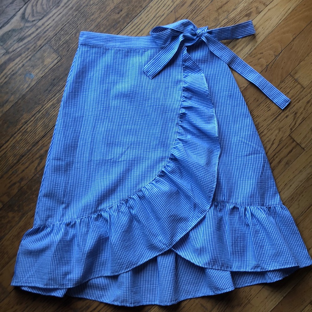 Sear Sucker Wrap Skirt